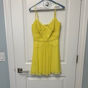 BCBGMaxAzria Lemon Pleated Dress